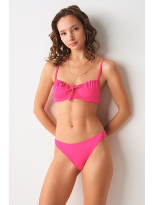 No Gossip Jute Klasik Bikini Tek Alt Pembe 239202