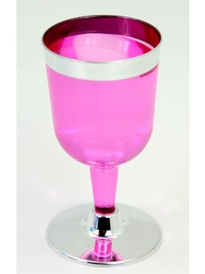 Piyop Pembe 6 Lı Renkli Lohusa Şerbeti Bardağı ve Tatlı Sunum Ayaklı Bardak