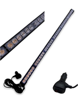 Tas 9V-36V LED Bar Off-Road Sarı Çakarlı (Çakar Tepe Lamba) (90 Cm)