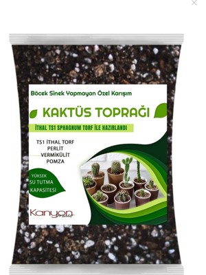 ByKurt 3 Litre Kaktüs Toprağı - Böcek Sinek Yapmayan Toprak 3litre