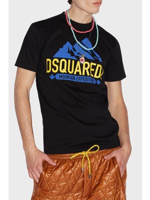 Dsquared2 Pamuklu Relaxed Fit Bisiklet Yaka T Shirt Erkek T Shirt S71GD1220 S23009 900