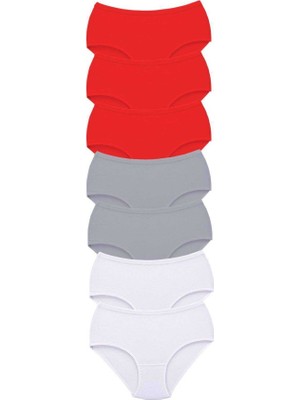 Royaleks 7 Adet Tutku Kadın Yüksek Bel Bato Kalın Lastik Külot S19