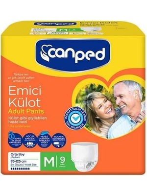 Canped Emici Külot 9 Adet M (Medium)