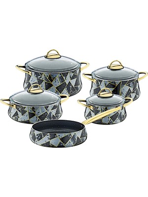 Oms 9 Parça Origami Tencere Takımı 3054