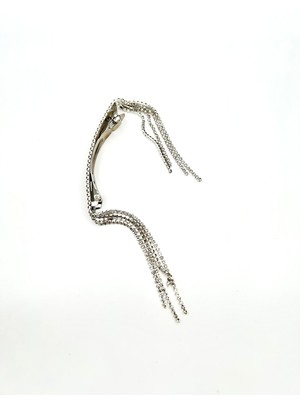 Pearly Handmade Beyaz Taşlı Saç Aksesuarı Otomatik Toka