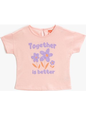 Koton Kız Çocuk T-shirt Pembe 3SMG10100AK