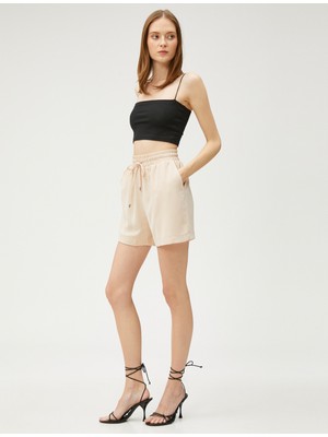 Koton Cepli Şort Beli Bağlamalı
