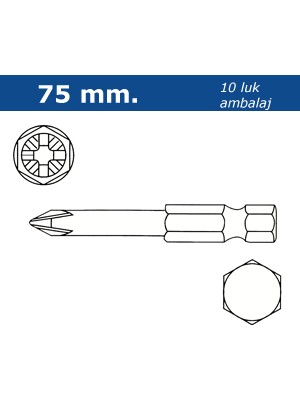 Proscr  Proscr SCR03075 - PH2-75 Mm Yıldız Bits Uç