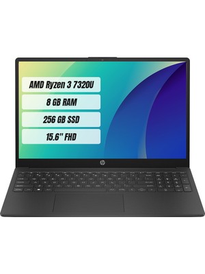 HP 15-FC0003NT AMD Ryzen 3 7320U 8GB 256GB SSD Freedos 15.6" FHD Taşınabilir Bilgisayar 7P6E7EA