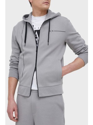 Armani Exchange Pamuklu Regular Fit Kapüşonlu Sweat Erkek Sweat 3rzmbb Zjcaz 1913