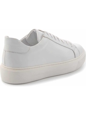 Bambi Beyaz Leather Erkek Sneaker E01194472703