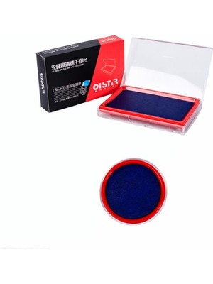 Profisher Stampa Mürekkep Baskı Pedi 10CMX7CM Siyah Mavi ve Kırmızı Lacivert