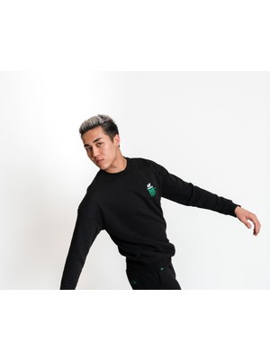 Luo Camp Sweatshirt 02 - Black Erkek Eşofman Üst