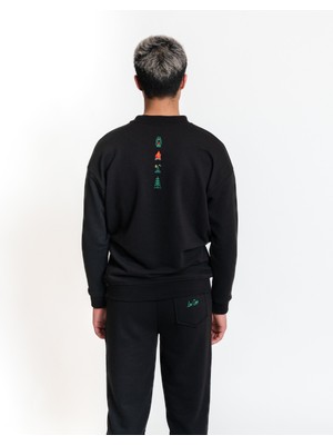 Luo Camp Sweatshirt 02 - Black Erkek Eşofman Üst