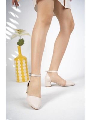 Muggo W708 Garantili Kadın Klasik Günlük Tarz Şık ve Rahat Topuklu Ayakkabı