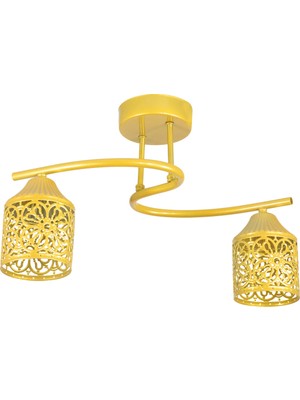 Lambadar Plafonyer Modern S Model Gold Avize