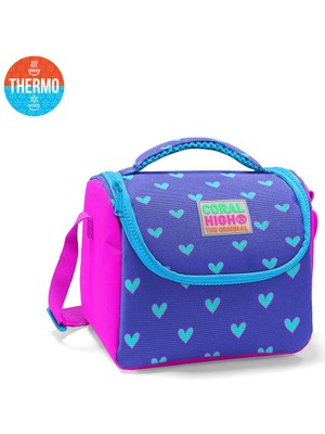 Coral High Kids Lavanta Pembe Kalp Desenli Thermo Beslenme Çantası 11706