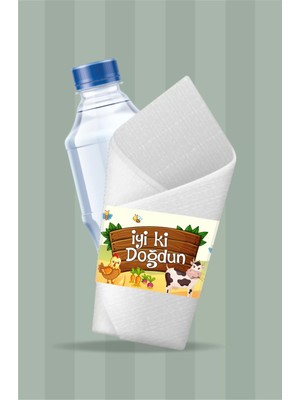 Neşeli Günlerim Çiftlik Konsepti Peçete Sargısı 16'lı