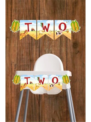 Neşeli Günlerim Çiftlik Konsepti Two Banner *kalın Kağıt