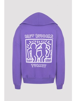 Penti Mor Best Buddies Uzun Kollu Kapüşonlu Sweatshirt
