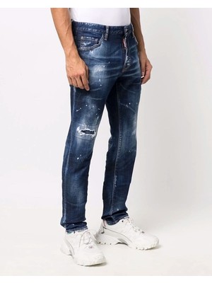 Dsquared2 Distressed Straight-Leg Cool Guy Jeans