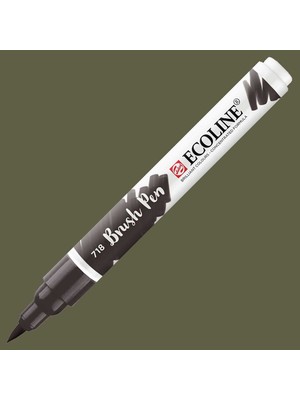 Talens Ecoline Brush Pen Fırça Uçlu Kalem 718 Warm Grey