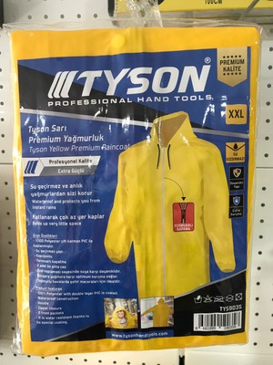 Tyson Sarı Premium Yağmurluk Xxl