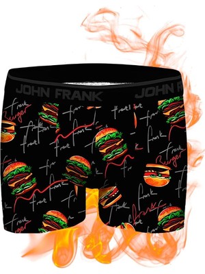 John Frank Dijital Erkek Boxer Hot Burger