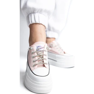 Yüksek Taban Kadın Spor Ayakkabı 23Y345-10 Pembe