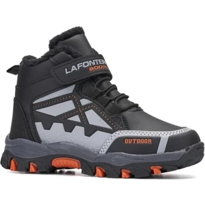 Unisex Çocuk Içi Tüylü Suya Dayanıklı Kaymaz Taban Outdoor Kışlık Bot