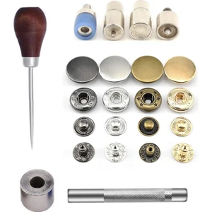 100 Adet 15MM Paslanmaz Alfa Çıtçıt Yapım Seti - Aparatlar, Biz ve 100 Takım Çıtçıt