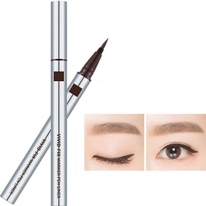 Kolay Uygulama Sağlayan Yoğun Koyu Kahve Kalıcı Eyeliner Vivid Fix Marker Pen Liner (Deep Brown)