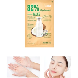Besleyici Vegan Yaprak Maske Talks Vegan Squeeze Sheet Mask (Mega Nutritious)