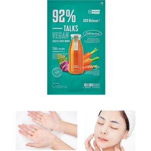 Sebum Dengeleyici Vegan Maske Talks Vegan Squeeze Sheet Mask (Sos Relaxer)