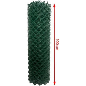 Cihan Çit Pvc Kaplı Örgü Tel Bahçe Çiti - 3,00 mm Kalınlık 75X75 Göz Aralığı H:100 cm L:10 Metre