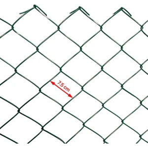 Cihan Çit Pvc Kaplı Örgü Tel Bahçe Çiti - 3,00 mm Kalınlık 75X75 Göz Aralığı H:120 cm L:10 Metre