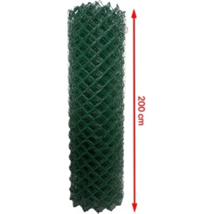 Cihan Çit Pvc Kaplı Örgü Tel Bahçe Çiti - 3,00 mm Kalınlık 75X75 Göz Aralığı H:200 cm L:10 Metre