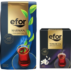 Efor Çay Efor Harman Siyah Dökme Çay 1.000 gr + Tomurcuk Bergamot Aromalı 100 gr
