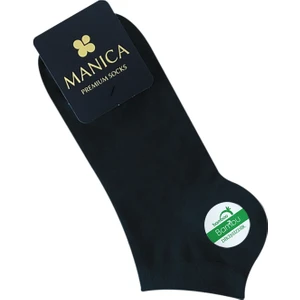 Erkek Bambu Patik Çorap - Füme
