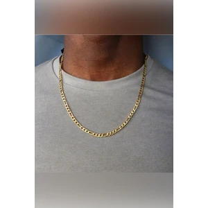 Trend Collection Gold Kaplama Figaro İnce Erkek Kolye