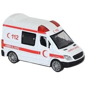 Vardem Çek Bırak Sesli ve Işıklı Ambulans - 588A-AMBULANS