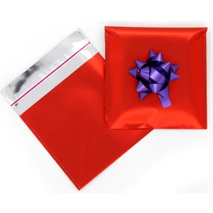Repro Design 11X12 Lüx Kırmızı Metalize Hediye Paketi 50 Adet