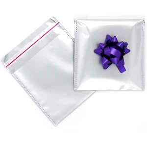 Repro Design 11X12 Lüx Gümüş Rengi Metalize Hediye Paketi 50 Adet
