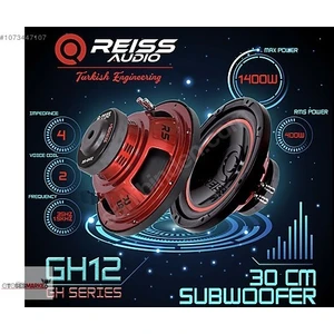 Reiss Audio Reiss GH12 Çift Bobin Kabinli Bass 400 Rms