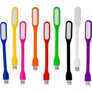 Çok Renkli(9 Renk) Esnek Taşınabilir USB Kitap Okuma Aydınlatma Ledi Gece Lambası Leptop-Notebook Uyumlu