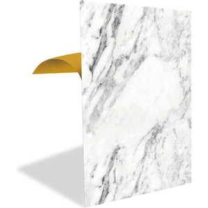 Kendinden Yapışkanlı Beyaz Mermer Desenli Pvc Panel 41X62 cm (4 Adet) 1 M²