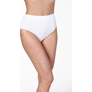 Secret Moda Dikişsiz Yüksek Silikon Bel Bato Slip Korse Külot Beyaz10