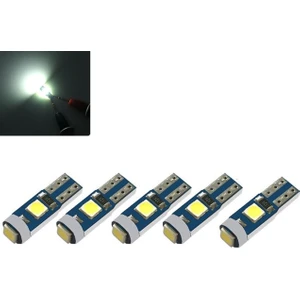 5 Adet Beyaz T5 LED Kilometre Kadran Ambians Aydınlatma Ampulü