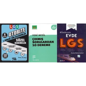 Buga Yayınları Özgül 8. Sınıf Lgs Son 20 Yıl Çıkmış Sorular, Buga 8.sınıf Ilk Dönem Lgs Deneme, Tandem 1.dönem Lgs Sözel Deneme