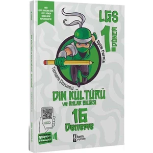 İSEM Yayıncılık 8. Sınıf LGS 1. Dönem Din Kültürü ve Ahlak Bilgisi 16 Branş Deneme